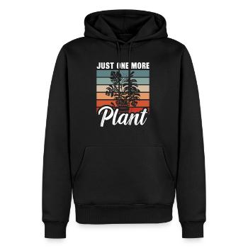Just One More Plant Hobby Gardener - Männer Premium Bio Hoodie - Schwarz - Vorne - Nico (187cm)