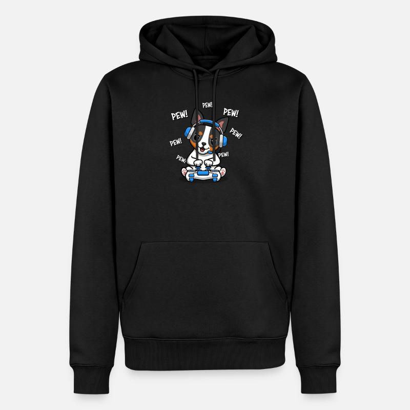Ratterrier - Männer Premium Bio Hoodie - Schwarz