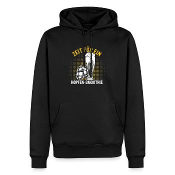 Hopfen Schmoothie Bier Kneipen Fans Geschenk Biert - Männer Premium Bio Hoodie - Schwarz - Vorne - Nico (187cm)
