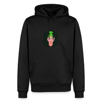 Produits Waldelb by HOB - Sweat à capuche Premium bio Homme - noir - Devant - Nico (187cm)