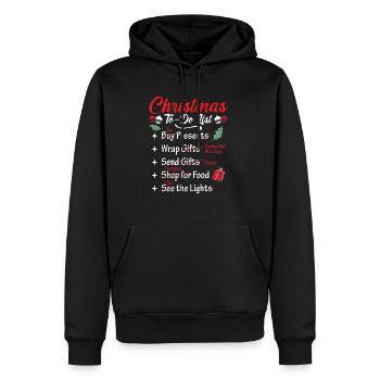 Chritmas To-Do List - Männer Premium Bio Hoodie - Schwarz - Vorne - Nico (187cm)