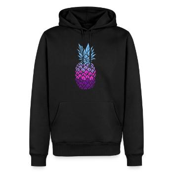 Ananas Party Festival Design Nerd Raver Musik Danc - Männer Premium Bio Hoodie - Schwarz - Vorne - Nico (187cm)