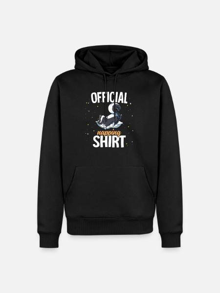 Sleeping Skunk Official Napping - Men’s Premium Organic Hoodie - black