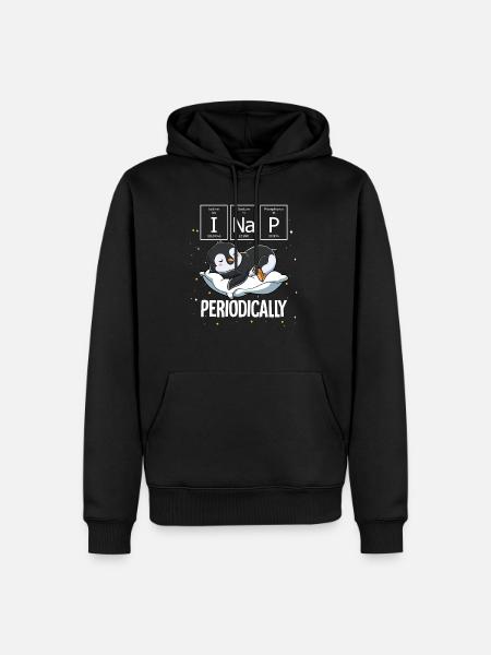 Sleeping Penguin I Nap Periodically - Men’s Premium Organic Hoodie - black