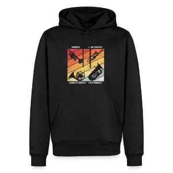 Trompete Blasmusik Horn Musikliebhaber Geschenk Tr - Männer Premium Bio Hoodie - Schwarz - Vorne - Nico (187cm)