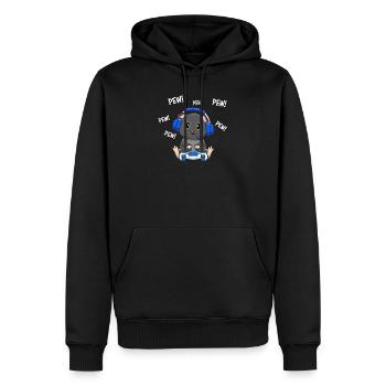 Schwarzes Meerschweinchen - Männer Premium Bio Hoodie - Schwarz - Vorne - Nico (187cm)