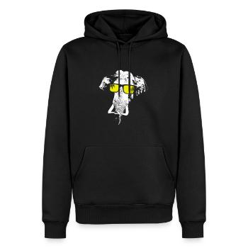 Elefant Sonnenbrille Elefantenliebe Tier Fan Elefa - Männer Premium Bio Hoodie - Schwarz - Vorne - Nico (187cm)