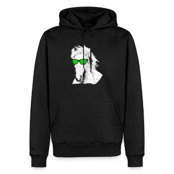 Pferd Sonnenbrille Uralub Reiten Pferdeliebe Pferd - Männer Premium Bio Hoodie - Schwarz - Vorne - Nico (187cm)