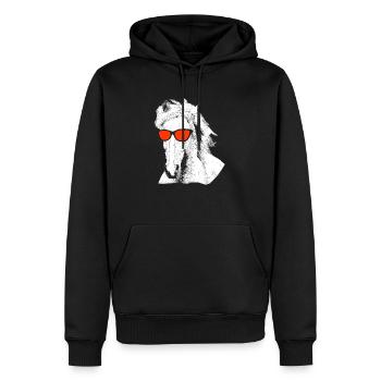 Pferd Sonnenbrille Uralub Reiten Pferdeliebe Pferd - Männer Premium Bio Hoodie - Schwarz - Vorne - Nico (187cm)