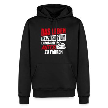 Auto Fan Tuner Sport Karre Geschenk Motorsport Lie - Männer Premium Bio Hoodie - Schwarz - Vorne - Nico (187cm)