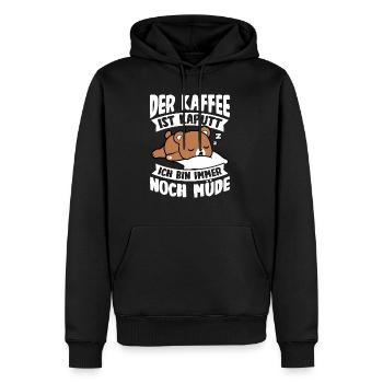 Der Kaffee Ist Kaputt Ich Bin Immer Noch Müde Espr - Männer Premium Bio Hoodie - Schwarz - Vorne - Nico (187cm)