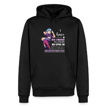 I Have A Boyfriend Who Is My Bias Kpop Kdrama - Männer Premium Bio Hoodie - Schwarz - Vorne - Nico (187cm)