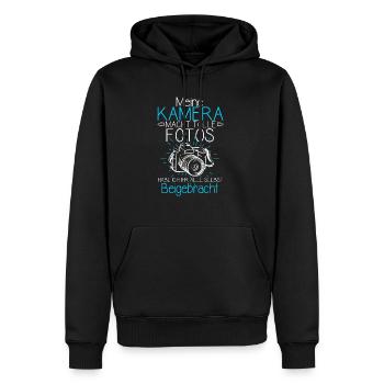 Kamera Fotografie Spruch Kamera Freunde Fotografie - Männer Premium Bio Hoodie - Schwarz - Vorne - Nico (187cm)