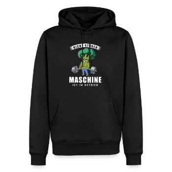 Nicht Stören Maschine In Betrieb Gym - Männer Premium Bio Hoodie - Schwarz - Vorne - Nico (187cm)