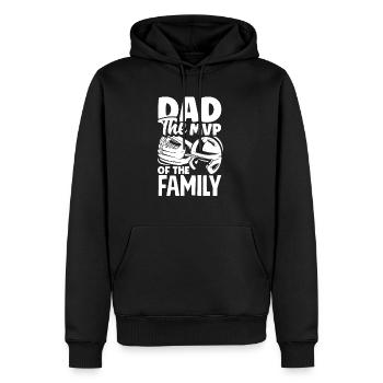 Dad Of The Family Fathers Day Baseball - Männer Premium Bio Hoodie - Schwarz - Vorne - Nico (187cm)