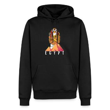 Egypt Ra Pharaoh - Men’s Premium Organic Hoodie - black - Front - Nico (187cm)