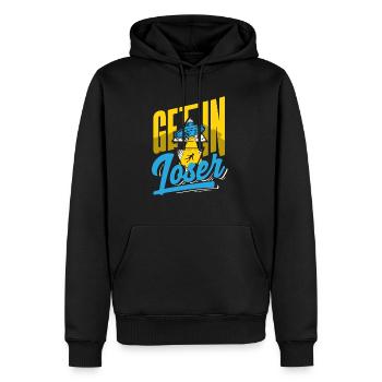 Get In Loser Science Fiction Alien - Men’s Premium Organic Hoodie - black - Front - Nico (187cm)