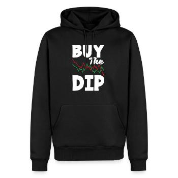Achetez la journée des investisseurs Dip - Sweat à capuche Premium bio Homme - noir - Devant - Nico (187cm)