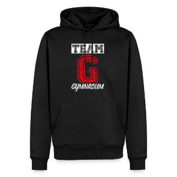 Team G Gymnasium - Schulkind Schulwechsel Schule S - Männer Premium Bio Hoodie - Schwarz - Vorne - Nico (187cm)