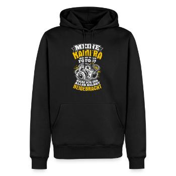 Kamera Fotografie Spruch Kamera Freunde Fotografie - Männer Premium Bio Hoodie - Schwarz - Vorne - Nico (187cm)