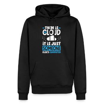 Il n’y a pas de cloud, c’est le réseau PC de quelqu’un d’autre - Sweat à capuche Premium bio Homme - noir - Devant - Nico (187cm)