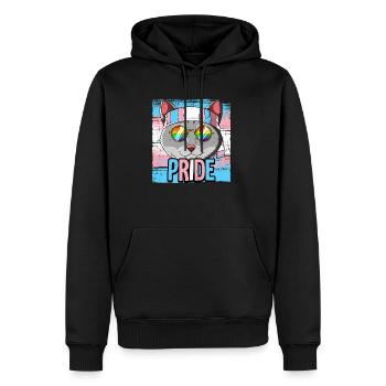 Pride LGBTQ Transgender Flagge Kostüm Pride Month - Männer Premium Bio Hoodie - Schwarz - Vorne - Nico (187cm)