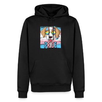 Fierté LGBTQ Transgender Costume Costume Mois de la fierté - Sweat à capuche Premium bio Homme - noir - Devant - Nico (187cm)