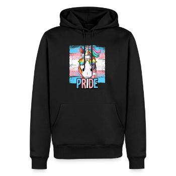 Pride LGBTQ Transgender Flagge Kostüm Pride Month - Männer Premium Bio Hoodie - Schwarz - Vorne - Nico (187cm)