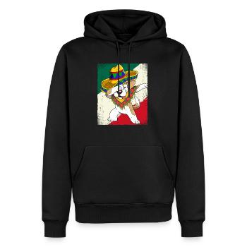Dabbing Mexican Hund Cinco De Mayo - Männer Premium Bio Hoodie - Schwarz - Vorne - Nico (187cm)
