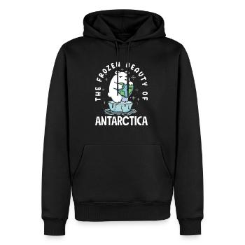 The frozen beauty of Antarctica Expedition - Men’s Premium Organic Hoodie - black - Front - Nico (187cm)