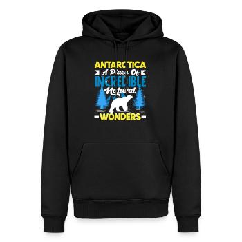 A place of incredible natural wonders Expedition - Men’s Premium Organic Hoodie - black - Front - Nico (187cm)
