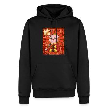 Jahr Des Schweines Mondneujahrsfest Chinesisches - Männer Premium Bio Hoodie - Schwarz - Vorne - Nico (187cm)