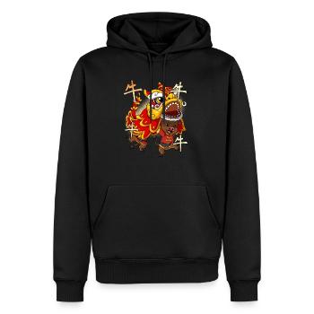 Jahr Des Ochsens Mondneujahrsfest Chinesisches - Männer Premium Bio Hoodie - Schwarz - Vorne - Nico (187cm)