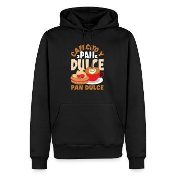 Pan Dulce Design pour un amateur de cuisine mexicaine avec - Sweat à capuche Premium bio Homme - noir - Devant - Nico (187cm)