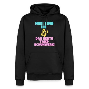 Flip-Flop Fiesta: Mallorca Party-Design - Männer Premium Bio Hoodie - Schwarz - Vorne - Nico (187cm)