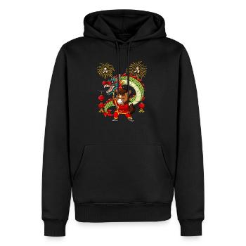 Jahr Des Pferdes Mondneujahrsfest Chinesisches - Männer Premium Bio Hoodie - Schwarz - Vorne - Nico (187cm)