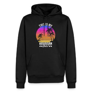 This is My Hawaiian Shirt Beach Sunglasses Summer - Männer Premium Bio Hoodie - Schwarz - Vorne - Nico (187cm)