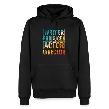 Writer Producer Actor Director Singer Dancer Creat - Männer Premium Bio Hoodie - Schwarz - Vorne - Nico (187cm)