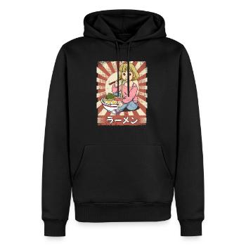 Ramen Girl Noodle Soup Ramen - Sweat à capuche Premium bio Homme - noir - Devant - Nico (187cm)