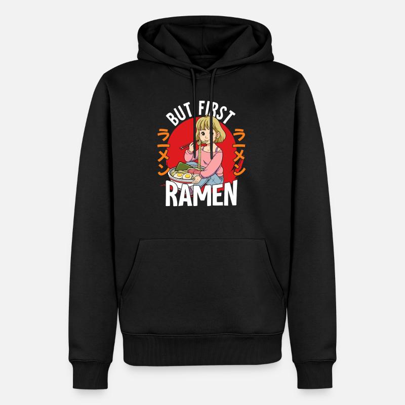 Mais d’abord Ramen - Sweat à capuche Premium bio Homme - noir