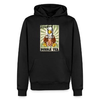 Boba Tea Adler Bubble Tea - Männer Premium Bio Hoodie - Schwarz - Vorne - Nico (187cm)