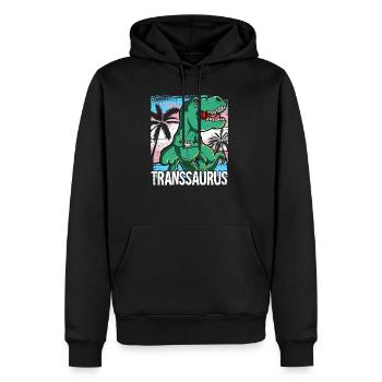 Pride LGBTQ Transsaurus Kostüm Pride Month - Männer Premium Bio Hoodie - Schwarz - Vorne - Nico (187cm)