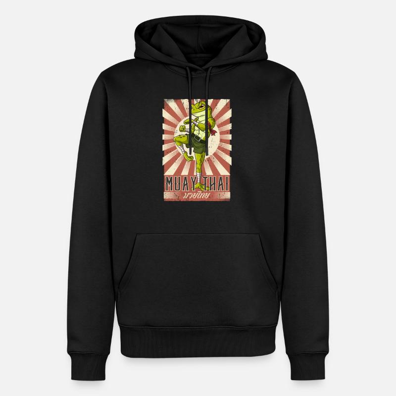 Muay Thai - Männer Premium Bio Hoodie - Schwarz