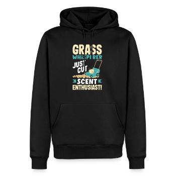 Grass Whisperer Just-Cut Scent Enthusiast - Sweat à capuche Premium bio Homme - noir - Devant - Nico (187cm)