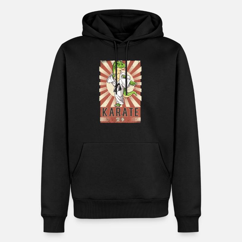 Karate - Männer Premium Bio Hoodie - Schwarz