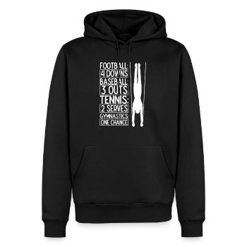 Gymnsatik Turnen Turntrainer Sportverein Geschenk - Männer Premium Bio Hoodie - Schwarz - Vorne - Nico (187cm)
