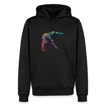 Turnen Gymnsatik Turntrainer Sportverein Geschenk - Männer Premium Bio Hoodie - Schwarz - Vorne - Nico (187cm)