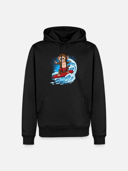 Wave surfers Surfers Surfers - Men’s Premium Organic Hoodie - black