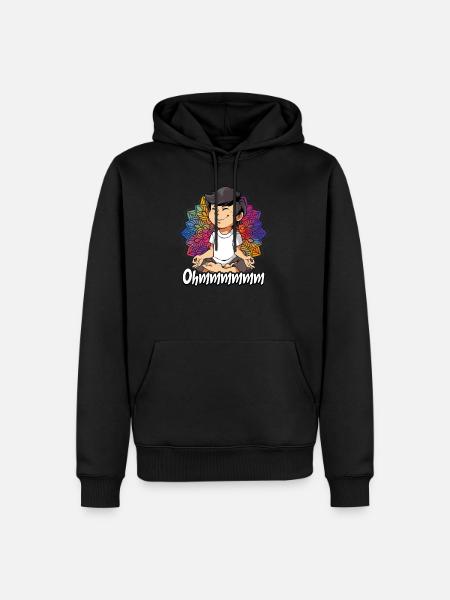 Yoga Ohmmm Namaste - Men’s Premium Organic Hoodie - black