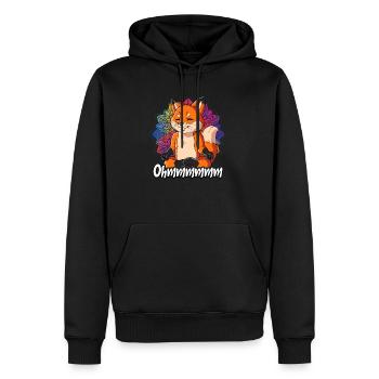 Yoga Ohmmm Namaste - Sweat à capuche Premium bio Homme - noir - Devant - Nico (187cm)
